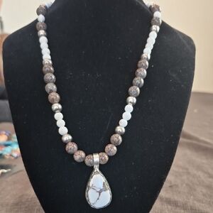 Handcrafted Wildhorse Jasper Pendant Stone Pendant Necklace